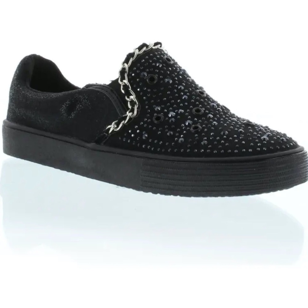 STUART WEITZMAN BLACK VANCE SLIDER SNEAKERS - GIRL